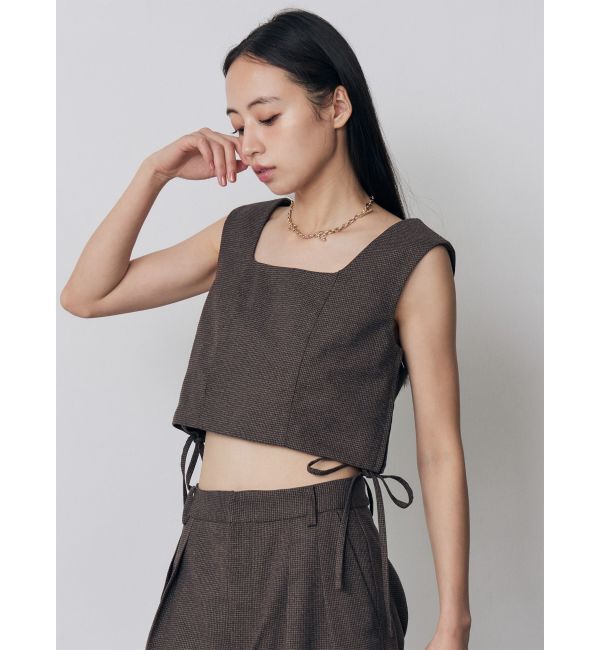 MURUA「【セットアップ対応】スクエアネックメッシュタンク」|シャツ・ブラウス|
