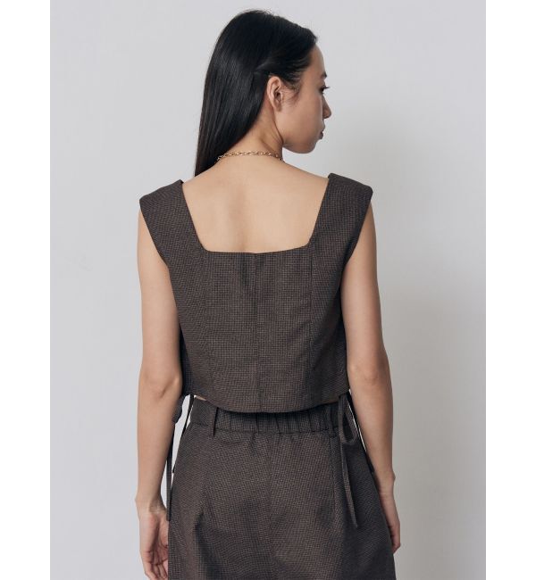 MURUA「【セットアップ対応】スクエアネックメッシュタンク」|シャツ・ブラウス|