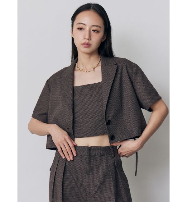 MURUA「【セットアップ対応】スクエアネックメッシュタンク」|シャツ・ブラウス|