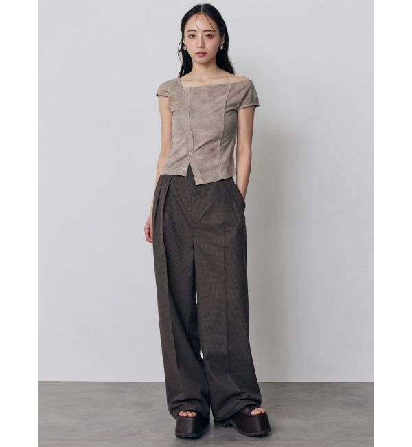 MURUA「【セットアップ対応】ダブルタックワイドパンツ」|その他|