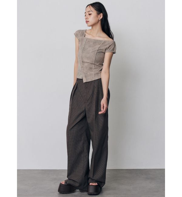 MURUA「【セットアップ対応】ダブルタックワイドパンツ」|その他|