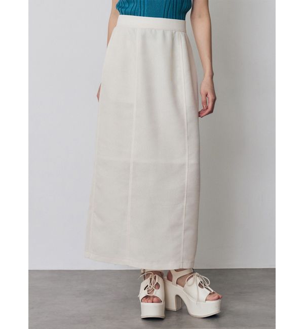 MURUA「【セットアップ対応】メッシュナロースカート」|スカート|アイボリー