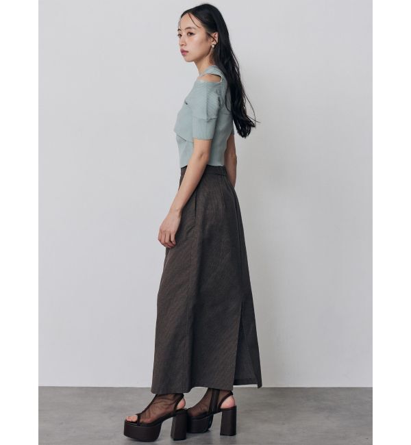 MURUA「【セットアップ対応】メッシュナロースカート」|スカート|