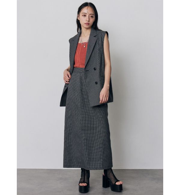 MURUA「【セットアップ対応】メッシュナロースカート」|スカート|