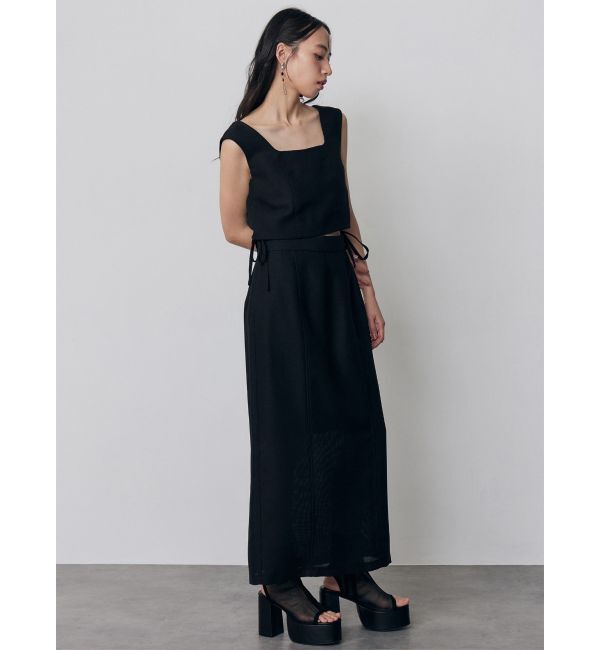 MURUA「【セットアップ対応】メッシュナロースカート」|スカート|