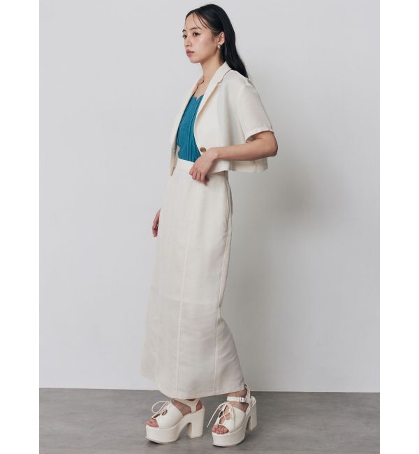 MURUA「【セットアップ対応】メッシュナロースカート」|スカート|