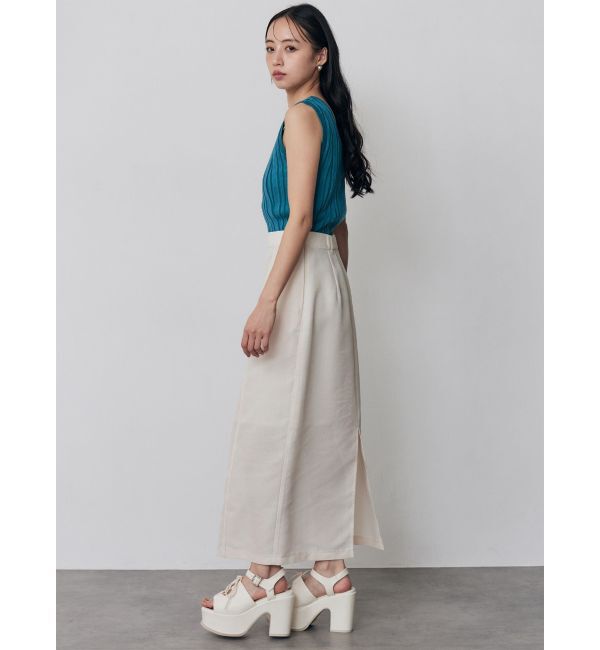 MURUA「【セットアップ対応】メッシュナロースカート」|スカート|