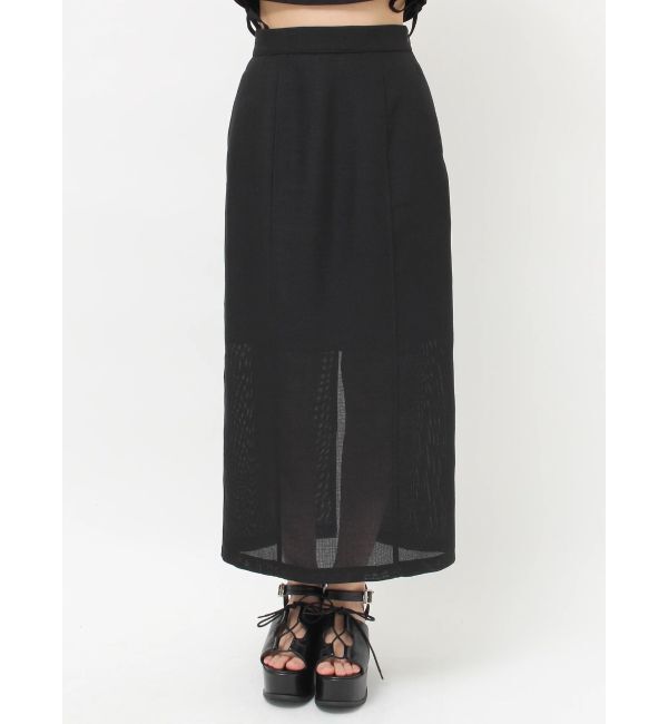 MURUA「【セットアップ対応】メッシュナロースカート」|スカート|