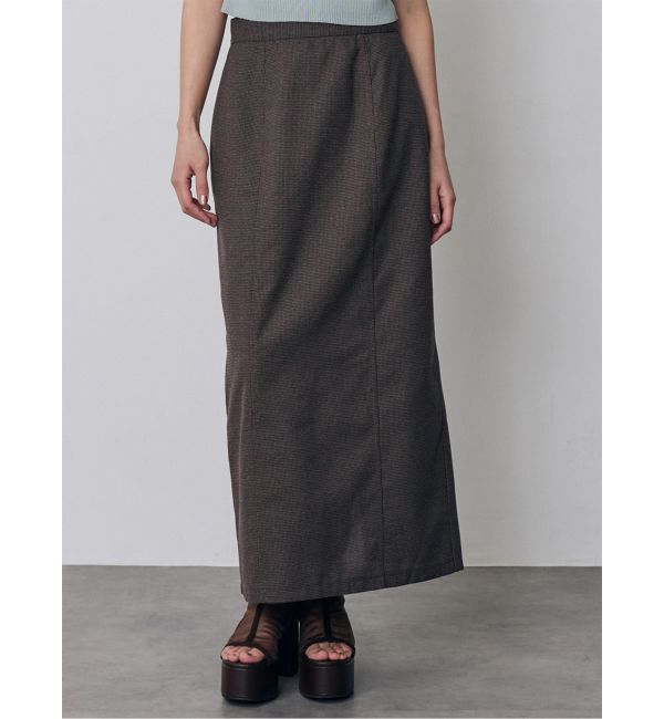MURUA「【セットアップ対応】メッシュナロースカート」|スカート|ブラウン