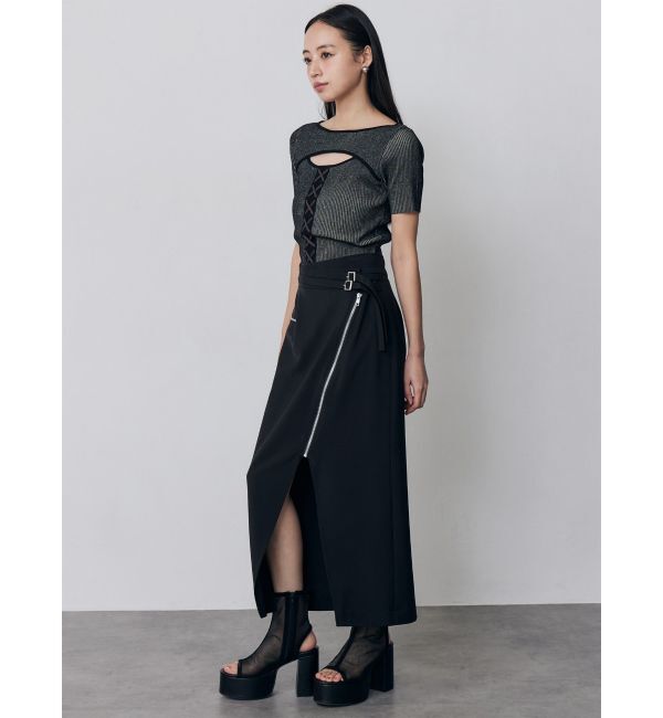 MURUA「レースアップカットアウトニット」|ニット・セーター|