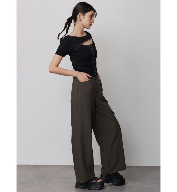 MURUA「レースアップカットアウトニット」|ニット・セーター|