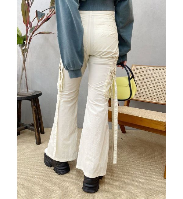 EVRIS「カーゴポケットフレアカラーパンツ」|カーゴ|