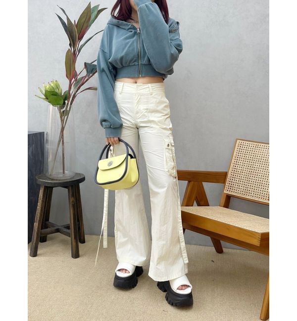 EVRIS「カーゴポケットフレアカラーパンツ」|カーゴ|