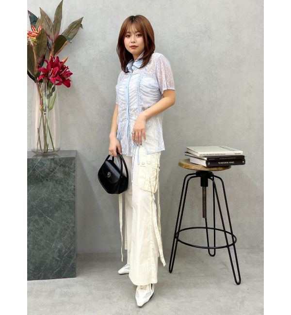 EVRIS「カーゴポケットフレアカラーパンツ」|カーゴ|