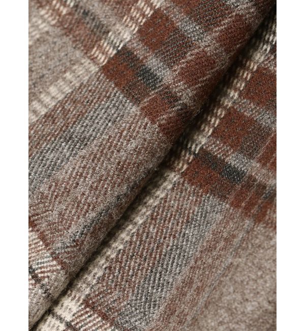 EVRIS「アシンメトリーランダムチェックミニスカート」|スカート|