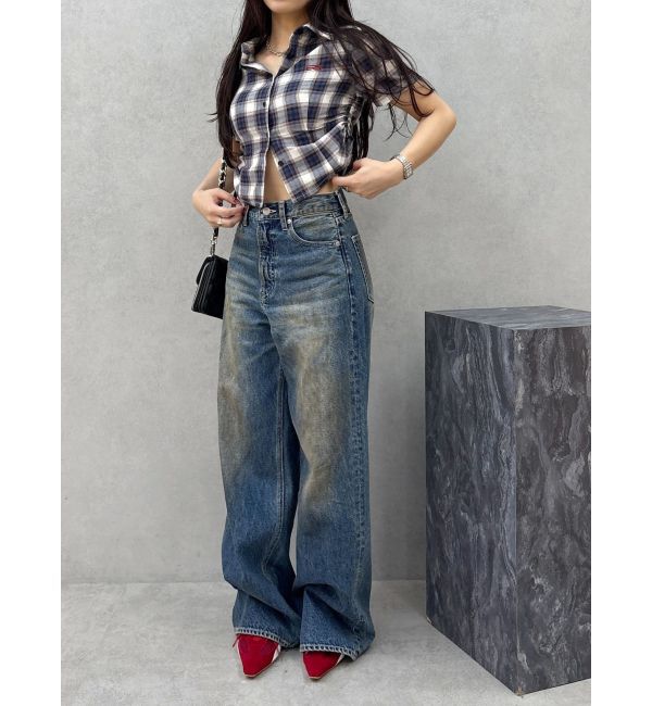 EVRIS「ワンポイントドロストショートシャツ」|シャツ・ブラウス|