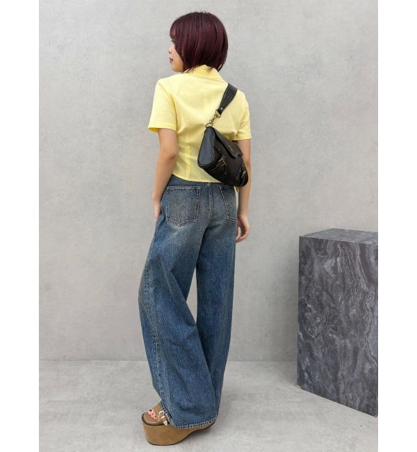 EVRIS「ワンポイントドロストショートシャツ」|シャツ・ブラウス|