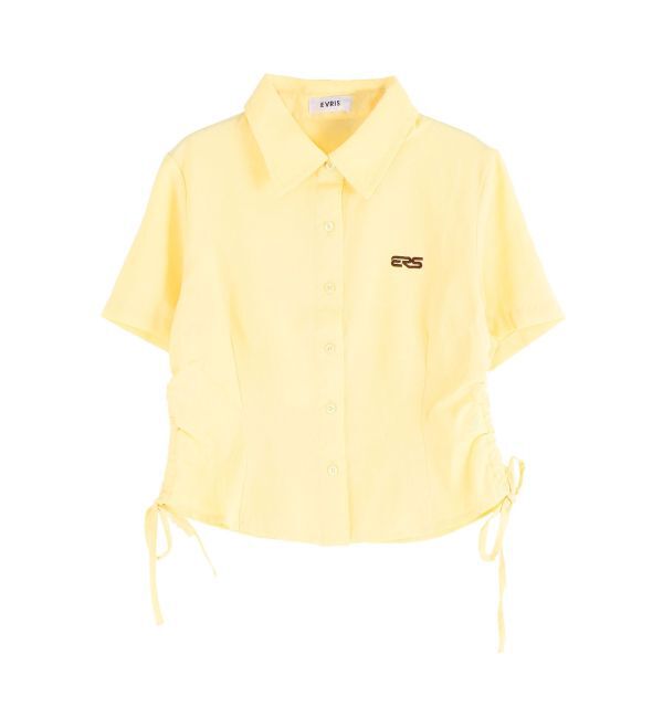 EVRIS「ワンポイントドロストショートシャツ」|シャツ・ブラウス|