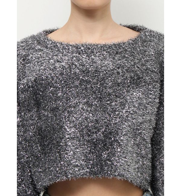 jouetie「クロップドラメニットプルオーバー」|ニット・セーター|