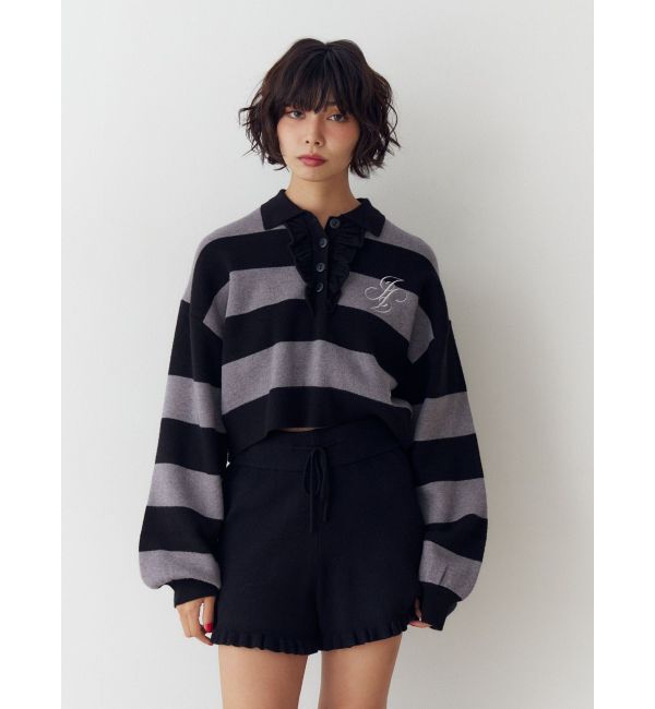 jouetie「フリルラガーニットトップス」|ニット・セーター|