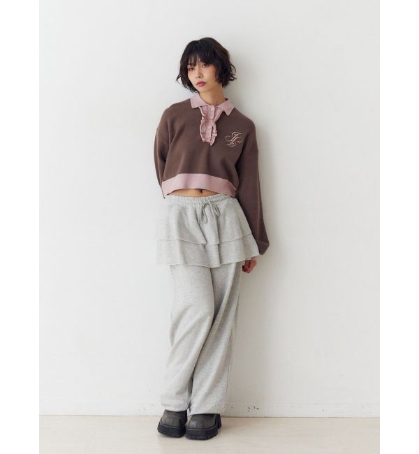 jouetie「フリルラガーニットトップス」|ニット・セーター|