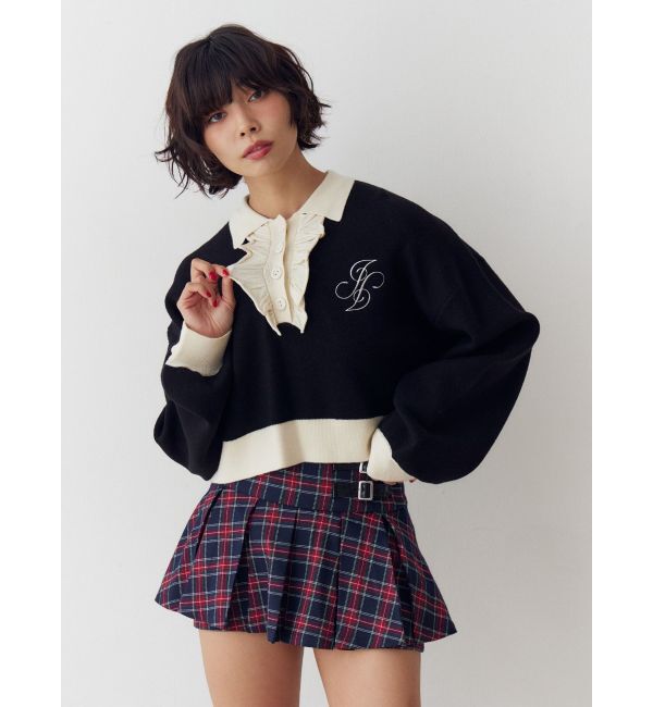 jouetie「フリルラガーニットトップス」|ニット・セーター|