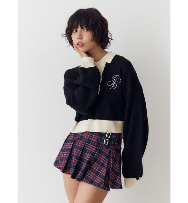 jouetie「フリルラガーニットトップス」|ニット・セーター|