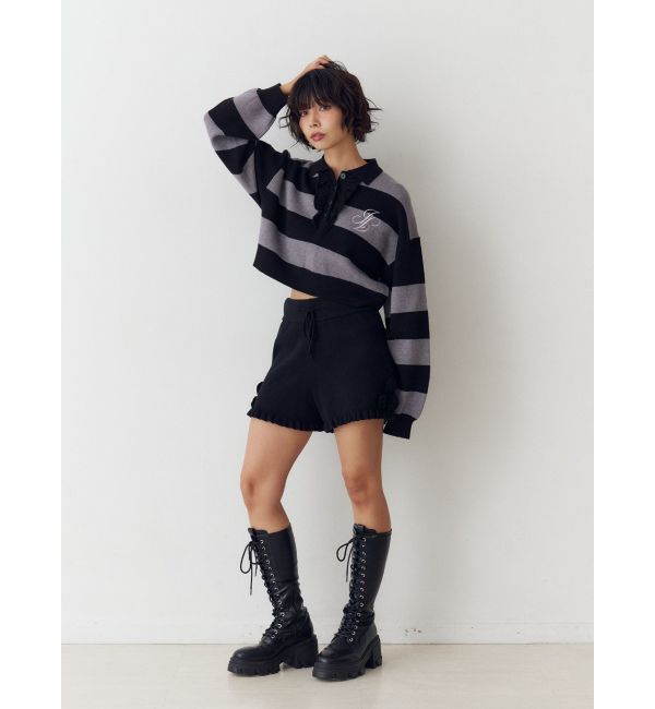 jouetie「フリルラガーニットトップス」|ニット・セーター|