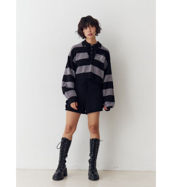 jouetie「フリルラガーニットトップス」|ニット・セーター|