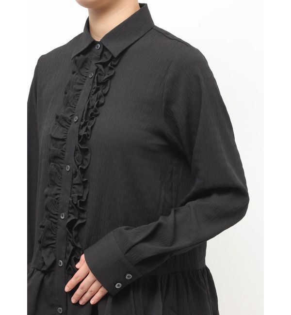 jouetie「ラッフルヘムフリルチュニックシャツ」|シャツ・ブラウス|