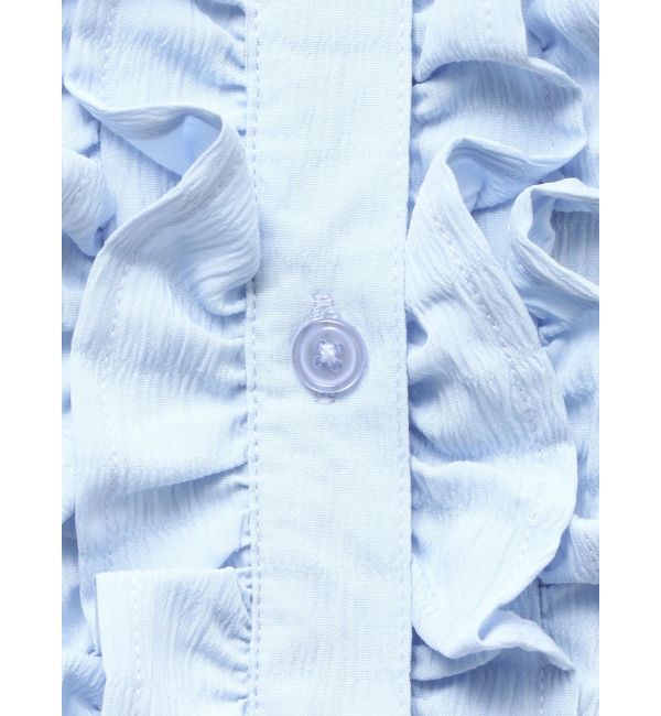 jouetie「ラッフルヘムフリルチュニックシャツ」|シャツ・ブラウス|