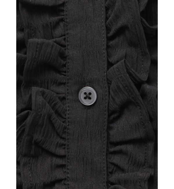 jouetie「ラッフルヘムフリルチュニックシャツ」|シャツ・ブラウス|