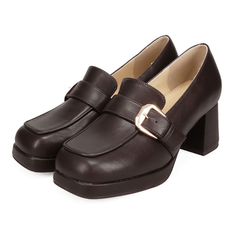 ORiental TRaffic「●2026春夏新作●プラットフォームベルトローファー/61103」|パンプス|