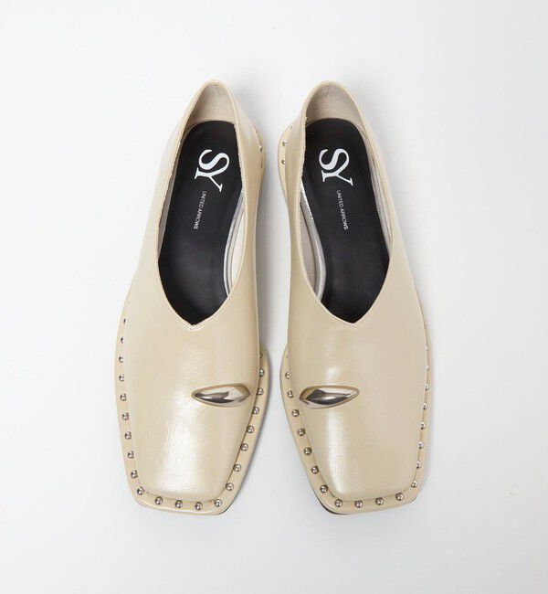 ODETTE E ODILE「＜SY＞サムリングスクエア フラット15&uarr;」|パンプス|BEIGE