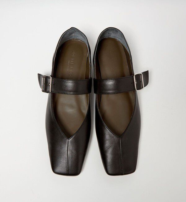 ODETTE E ODILE「センターシームメリージェーン フラット20&uarr;」|パンプス|BLACK