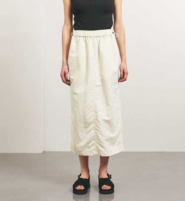 UNITED ARROWS「＜TO UNITED ARROWS＞ナイロンツイル ギャザースカート」|タイト|