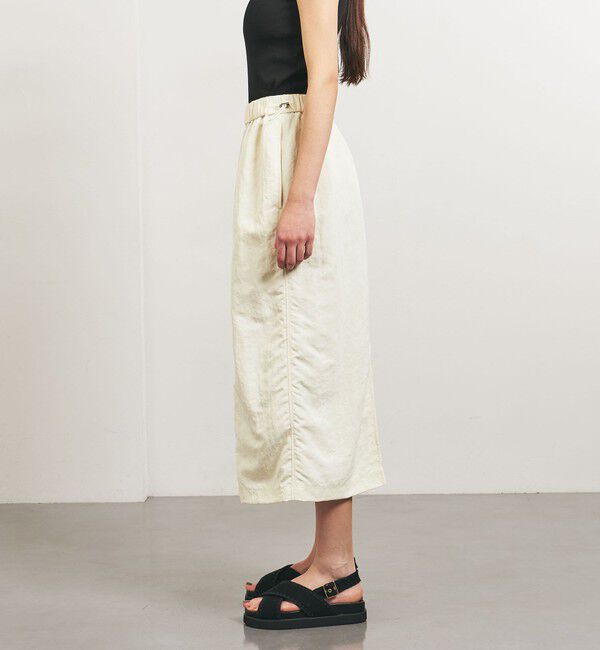 UNITED ARROWS「＜TO UNITED ARROWS＞ナイロンツイル ギャザースカート」|タイト|