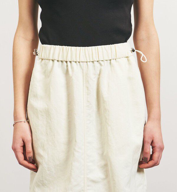 UNITED ARROWS「＜TO UNITED ARROWS＞ナイロンツイル ギャザースカート」|タイト|