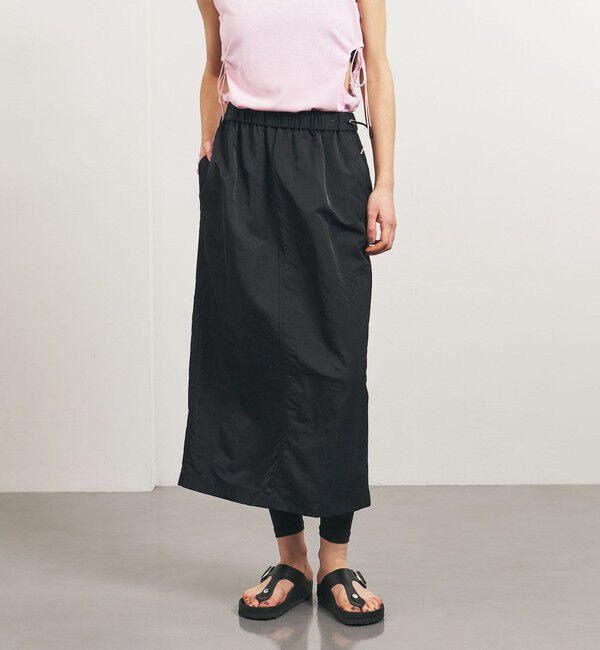 UNITED ARROWS「＜TO UNITED ARROWS＞ナイロンツイル ギャザースカート」|タイト|
