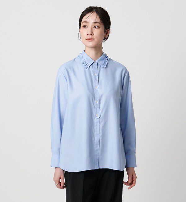 UNITED ARROWS「ミニフリルシャツ‐ウォッシャブル‐」|シャツ・ブラウス|