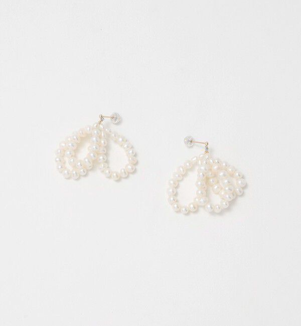 UNITED ARROWS「＜les bonbon＞CONATION パール ピアス」|ピアス|WHITE