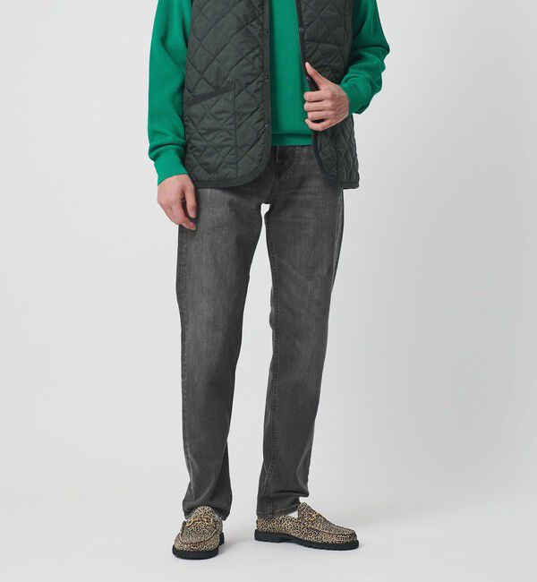 UNITED ARROWS「カイハラデニム ブラック スリムテーパード」|デニム|