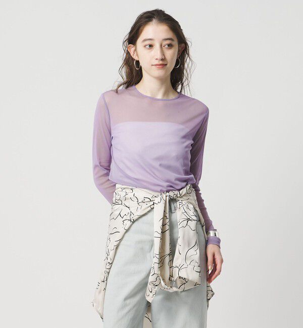 UNITED ARROWS「チュール ジャージー カットソー」|Tシャツ・カットソー|