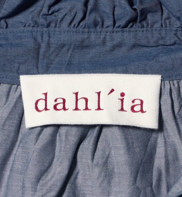 UNITED ARROWS「【別注】＜dahl&rsquo;ia＞シャンブレー フリルブラウス」|シャツ・ブラウス|