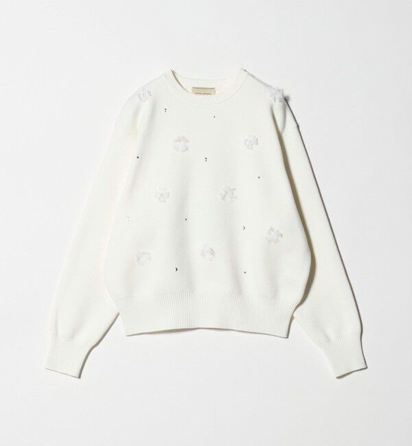 UNITED ARROWS「3D ビジュー プルオーバーニット」|ニット・セーター|