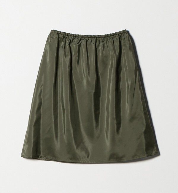 UNITED ARROWS「アセテートポリエステル ベイカースカート」|タイト|