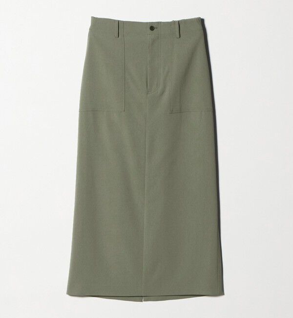 UNITED ARROWS「アセテートポリエステル ベイカースカート」|タイト|