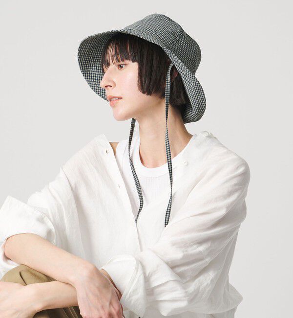 UNITED ARROWS「ギンガムチェック ハット UV」|ハット|OLIVE