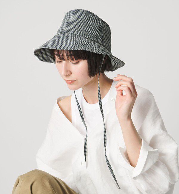 UNITED ARROWS「ギンガムチェック ハット UV」|ハット|