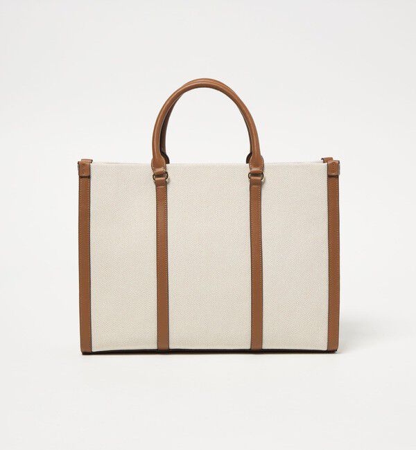 UNITED ARROWS「キャンバスコンビ スクエア トートバッグ」|トートバッグ|